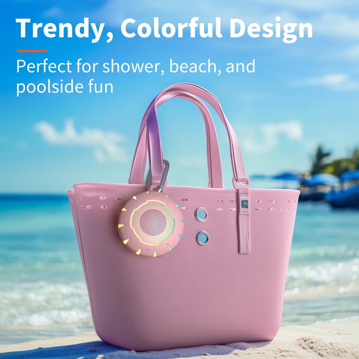 HEYSONG Bluetooth Shower Speaker + DIY Diamond Stickers – Great Gift for Girls