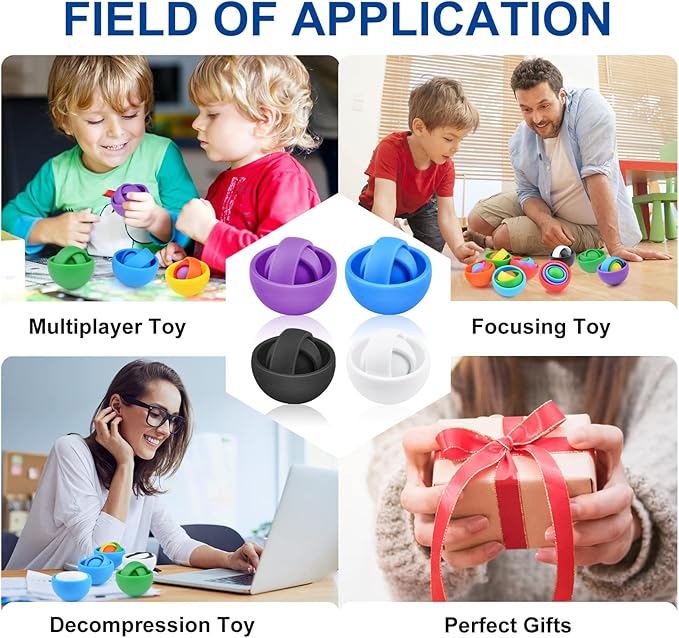 Fidget Toys for Kids, Sensory Toys for Adults, Gifts for Boys Girls Teens Christmas New Year Valentine's Day, ADHD Autism Stress Relief Finger Tools Classroom