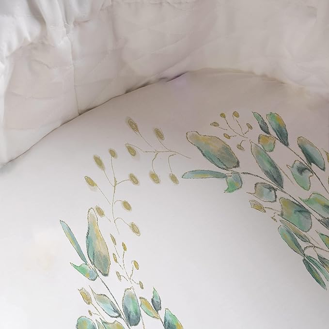JumpOff Jo - Hypoallergenic Fitted Bassinet Sheet for Baby Boys & Girls - Rectangular, Hourglass & Oval Crib Compatible, Soft, Breathable, Machine Washable - Botanical