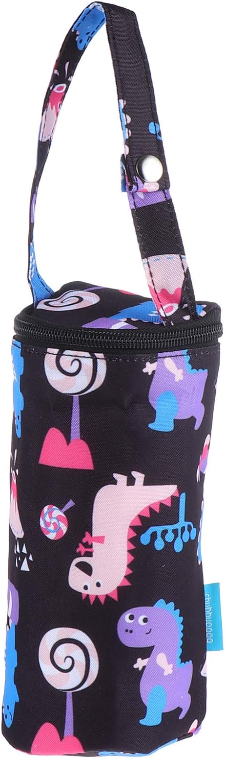 Kisangel Insulated Milk Bottle Carrier - Baby Water Bottle Strap Bag for Travel and Outdoor Use - Keep Warm Carrying Sleeve Pouch 20X12X1cm