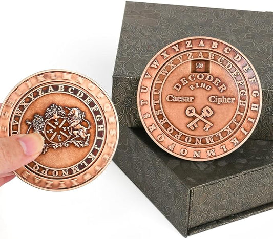 VIGIamy Fidget Toys Adults Brain Teaser Puzzles Fidget Spinners Metal Anxiety Stress Relief Toy Mind Puzzles Escape Room Game ADHD Autism Fidget Sensory Toys Office Desk Toy (Copper)