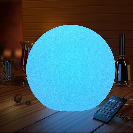 LOFTEK 16-inch Large Nursery Night Light Ball: 16 Colors Change Floating Light with Remote Control, Rechargeable and Waterproof Night Lights,for Home Decor Study Area, Living Room