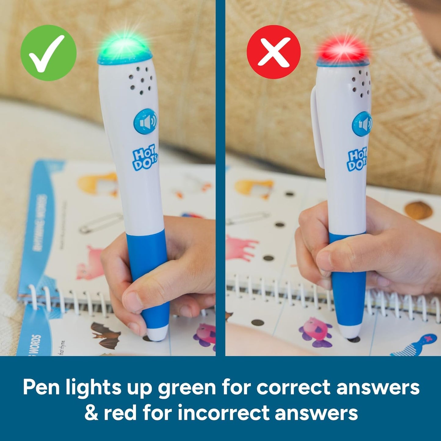 Educational Insights Hot Dots Preschool Reading Set - Preschool Workbooks with Interactive Pen, Homeschool Learning Activities, Learn to Read Activity Books for Kids Ages 4+