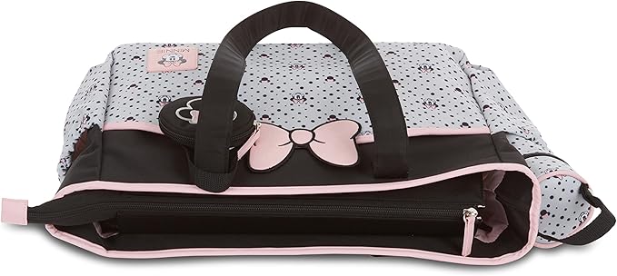 Disney Cudlie Diaper Tote Bag for Moms | Large Spacious Travel Diaper Tote for Baby Boy and Girl | 17-Inches Wide Multi-Functional Baby Bag with Cute Patterns
