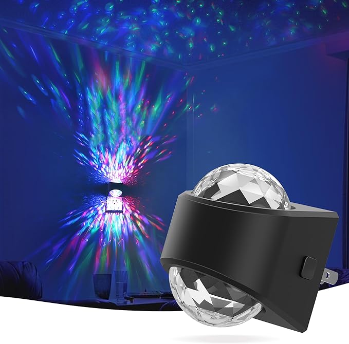 Night Lights Plug into Wall, Star Projector for Bedroom, Night Light Projector for Kids, 9-Color RGB Galaxy Nightlight with Dusk to Dawn Sensor for Bathroom, Home Gaming Room Decor Gifts