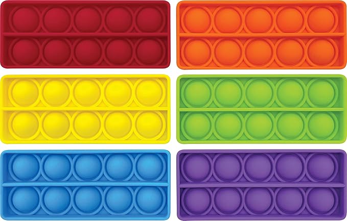 Teacher Created Resources Push and Pop Bubble Ten Frame Math Fidget Sensory Toy (Pack of Six) (TCR20110)