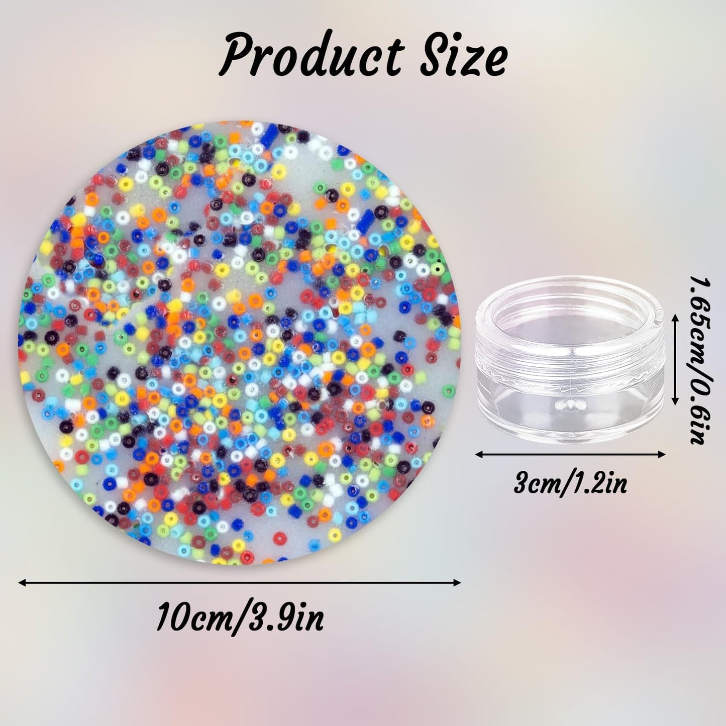 Skin Picking Fidget Toys - 3Pcs Skin Picky Pads to Pick with Plastic Transparent Box, Facial Scratching Trichotillomania Sensory Anxiety Stress Reliever for Adults Teens (Circle 10CM)