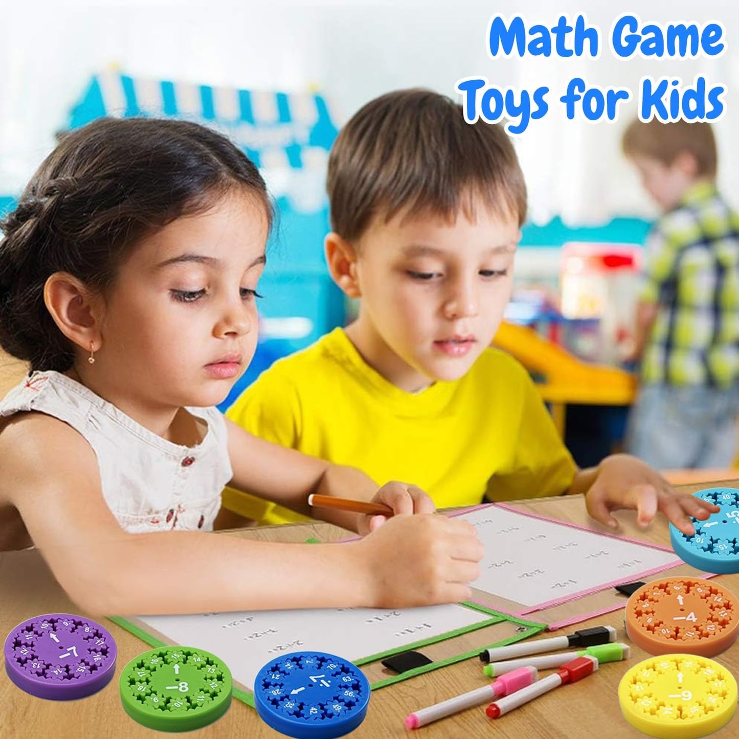 Math Fidget Spinner (Multiply Or Divide and Add Or Subtract 18pcs)