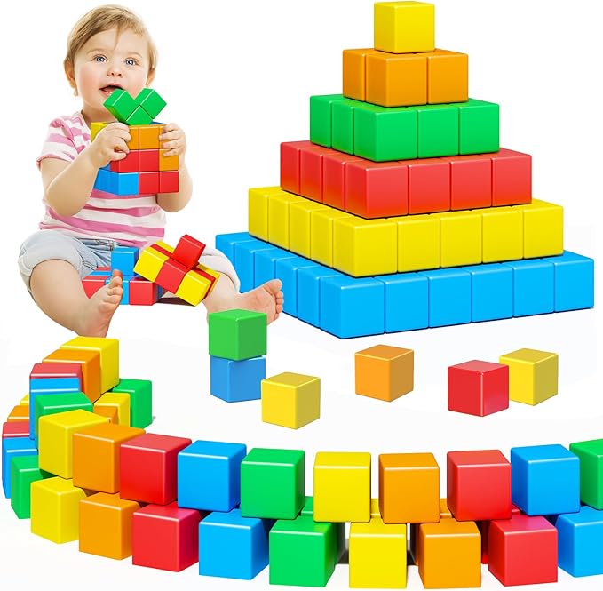 Magnetic Blocks,1.41 inch Large Building Blocks for Kids Ages 3-5 4-8 Sensory Magnetic Cubs for Kids 1-3 Preschool Educational Gifts Toys for Toddlers 3 4 5 6 7 8 Year Old Boys Girls 28PCS