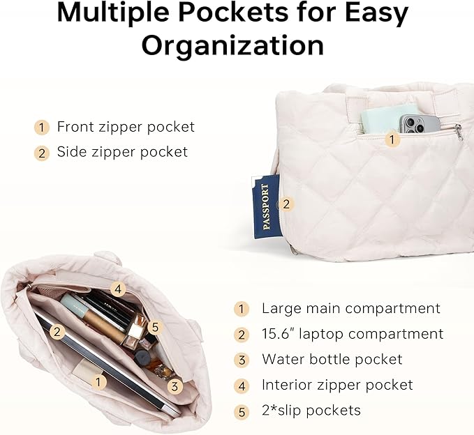 Diaper Bag Tote, Large Capacity Travel Diaper Baby Bags Crossbody Hospital Mom Bag，with Silicone Pacifier Case