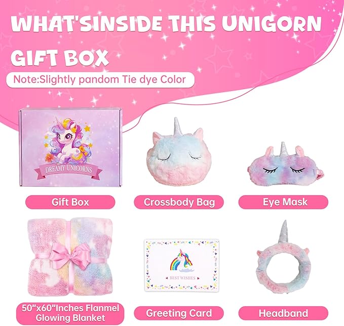 Jenria Unicorn Gifts for Girls, Christmas Birthday Gifts for Girls Age 3 4 5 6 7 8 9 10 Years Old Girl Birthday Gift Ideas, Unicorn Toys, Daughter, Niece, Granddaughter