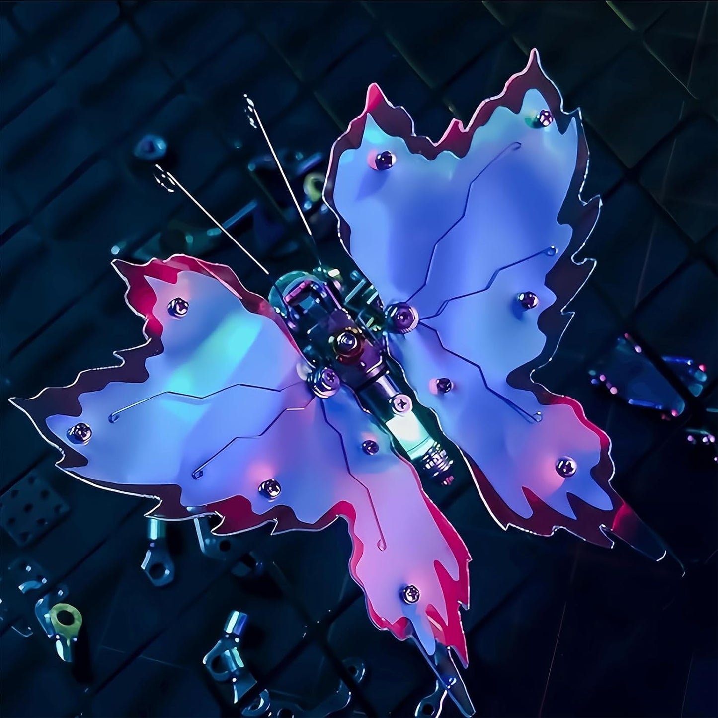 Adult 3D Metal Puzzle, Punk Butterfly Metal Model Set, 3D Puzzle Mechanical Insect Building Blocks, Fun DIY Assembly, high-end Men's Gifts