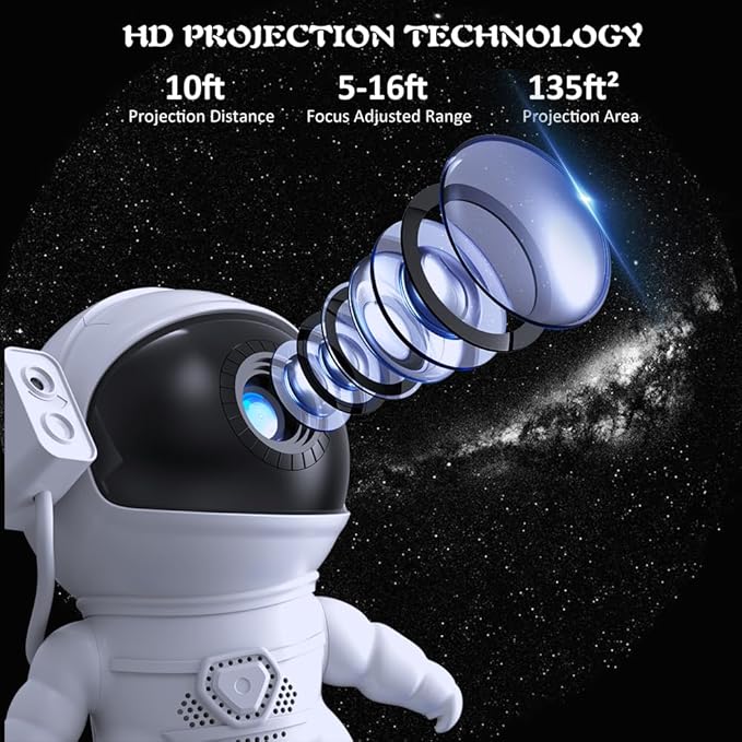 Galaxy Projector,13 in 1 Planetarium Astronaut Space Star Projector for Bedroom,Starry Night Light Projector with Solar System Constellation Moon for Kids,Home Theater,Ceiling,Living Room Decor