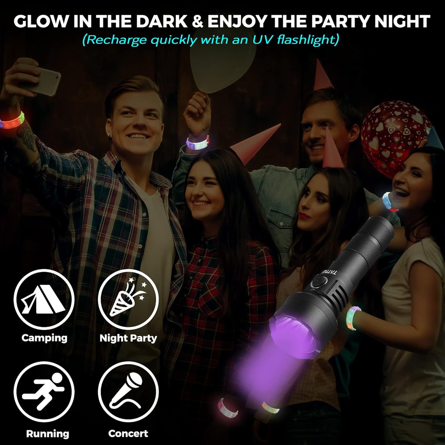 32 PCS Bracelets Glow in The Dark Pop it Fidget Toy, Rainbow Party Favors, Stress Relief Wristband Set, Push Bubbles Sensory Autistic Pack Kids Ages 5 8 12 Adult Student Gift