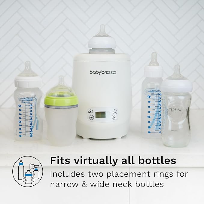 Baby Brezza AirSwirl Waterless Baby Bottle Warmer - Safely Warm Breastmilk + Formula - Bottles Stay Dry + Nutrients are Protected - Works with Nearly All Bottles