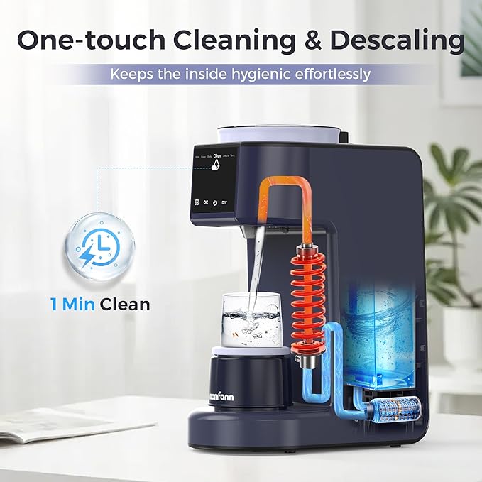 Automatic Baby Formula Maker – Fast Formula Dispenser for Instantly Mixing Warm Bottles with Precise Powder & Water Ratio, 3 Temp Settings, One-Touch Clean, Fits Most Bottles & Formula Brands