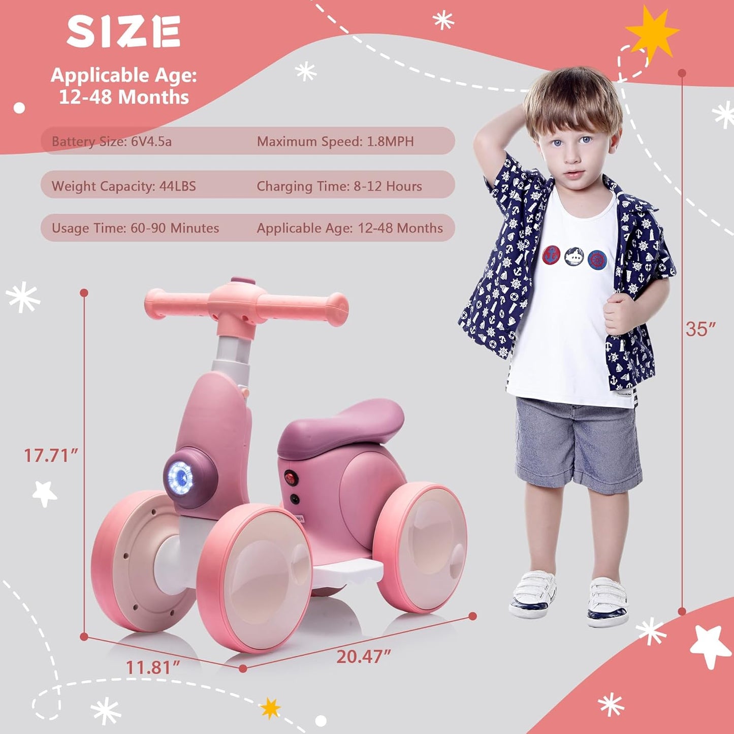 6V Electric Baby Balance Bike with Bubble Machine,4 in 1 Toddler Balance Bike w/Remote for 1 Year Old Boys Girls Kids Bubble Bike Ride on Toys w/Powered Motor,Music,LED Lights (Purple)