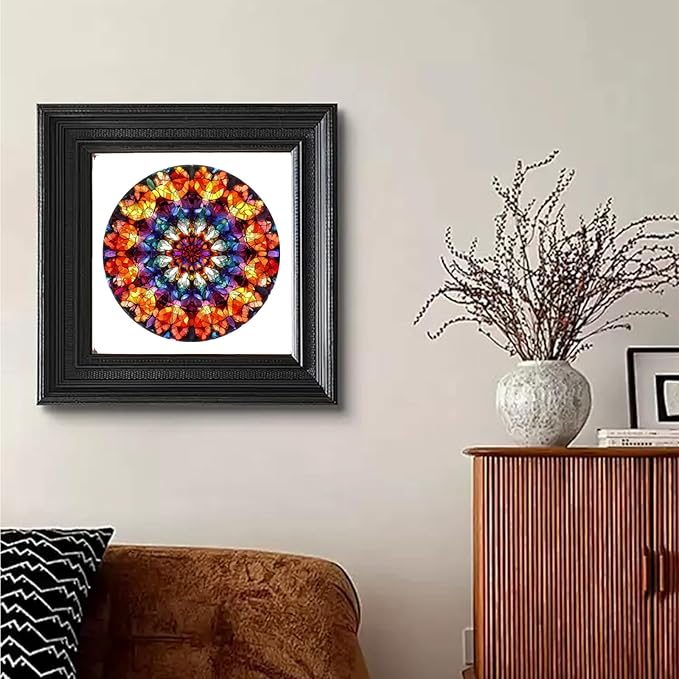 Jiroinlly Puzzles for Adults Crystal Mandela Wooden Puzzles, 200 Pieces Unique Shaped Liberty Jigsaw Puzzles, Creative Toys for Adults and Kids, Fun Challenge Family Game 11.2'' x 11.2''