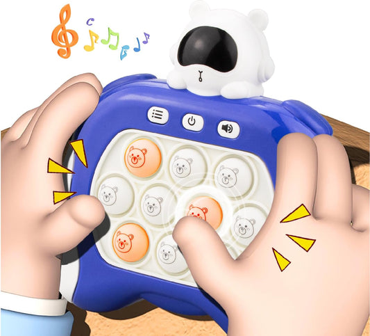 Fast Push Game,Light up pop Game Light up Fidget Toy,Fast Quick Push Bubble Game,pop pro Light up Game,Quick Push pop Game Birthday Xmas Gifts for Boys Girls Adults (Astronaut:Blue)