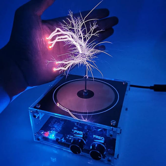 Tesla Coil Musical Speaker Plasma Storm Cool Desktop Gadgets Electric Toys Bobina De Tesla Electrica Artificial Lightning Science Physical Toy Model