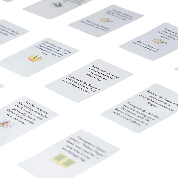 SHIMANY Over The Hill Hilarious Party Card Game for Boomers & Youngsters. Great for Birthdays, Family Gatherings & Adult Game Night