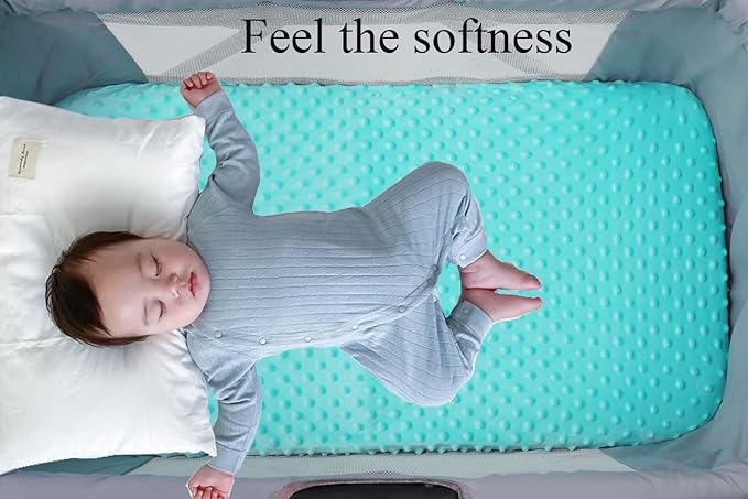 Dot Bassinet Sheet Set 2 Pack Stretch Fitted Cradle Sheets,Ultra Soft Thick Universal Fit Oval Rectangle Hourglass Pad/Mattress, for Baby Girls and Boys Grey Green