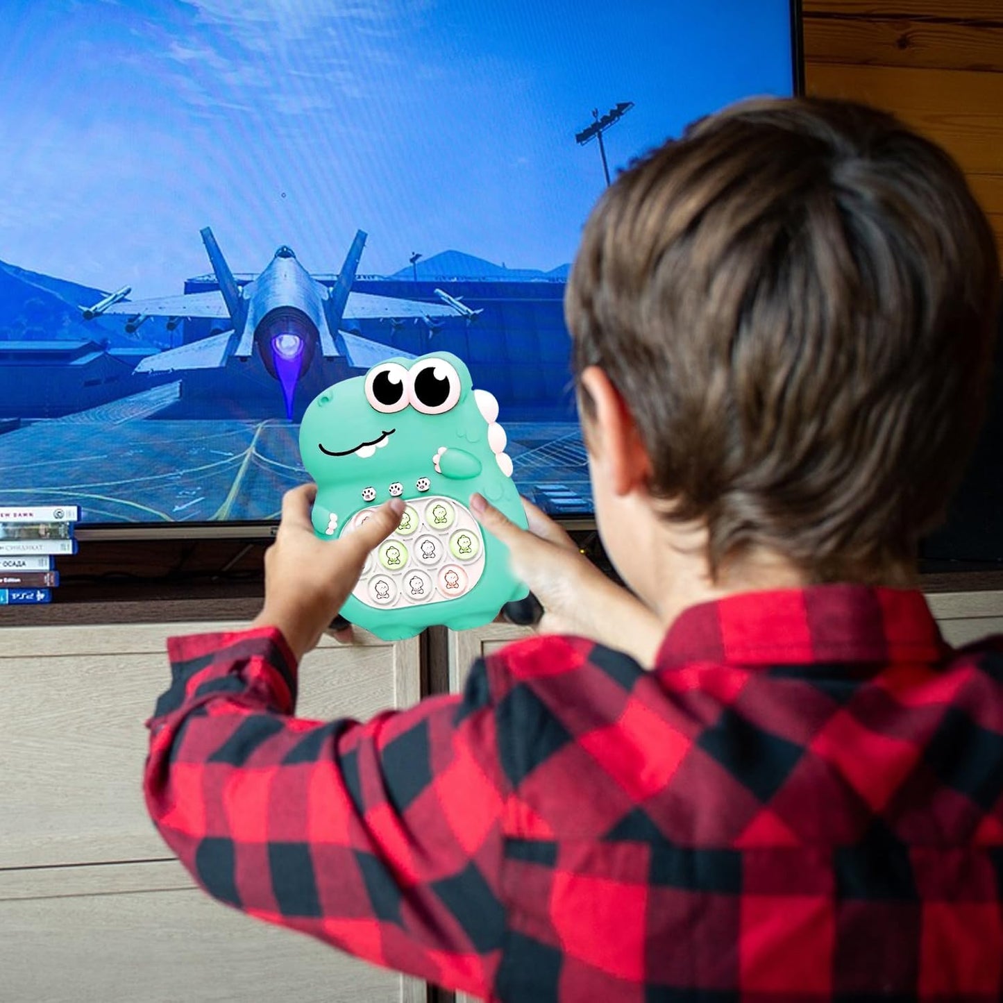 Pop GameToys for Kids 6-12, Fidget Toys for Autism Sensory Toys Mini Games, Bubble Stress Fingertip Two-Tone Luminescence Light Up GameBirthday Gifts for Boys, Girls