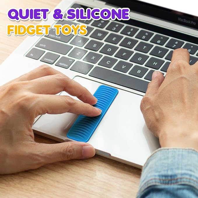 Sensory Fidget Toys Kids Adults: 8 Pack Textured Suction Toys for Autism Kids Calming - Sensory Stickers for Anxiety Relief Items - Fidget Strips for Classroom Desk - Gifts Christmas Stocking Stuffers