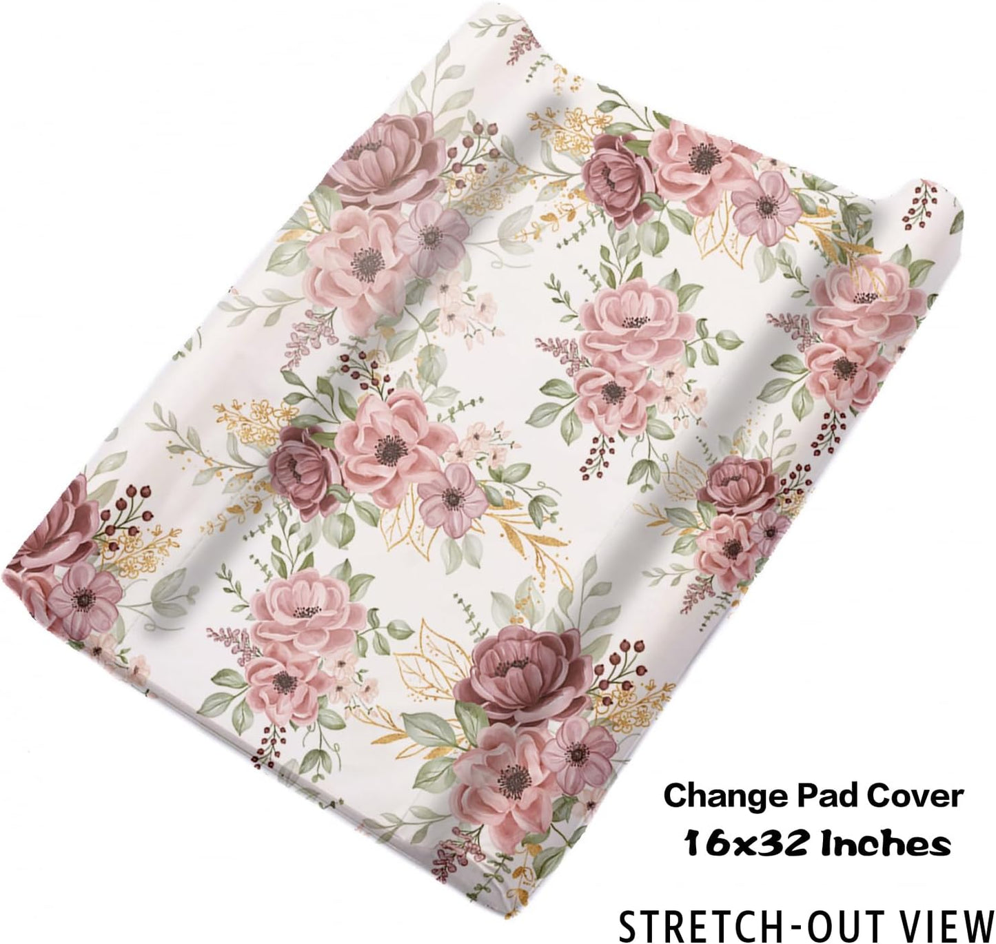 Custom Nursery Crib Bedding Set: Personalized Name 4 Piece Flower Highland Cow Design Baby Crib Sets for Baby Girls - Toddler Double Layer Blanket Set, Comfortable Crib Bed Sheets for Baby Toddlers