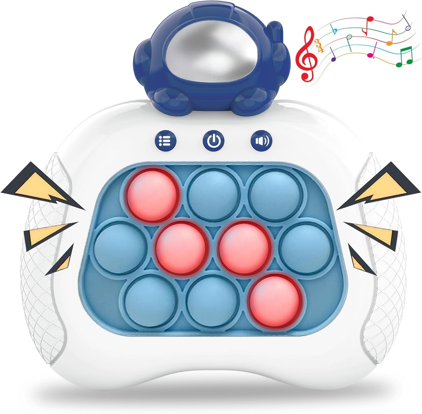 Fast Push Game, Pop Bubble Fidget Toy Quick Push Light Up Popping Game Toys for Ages 4-12, Birthday Gifts for Boys & Girls & Teens