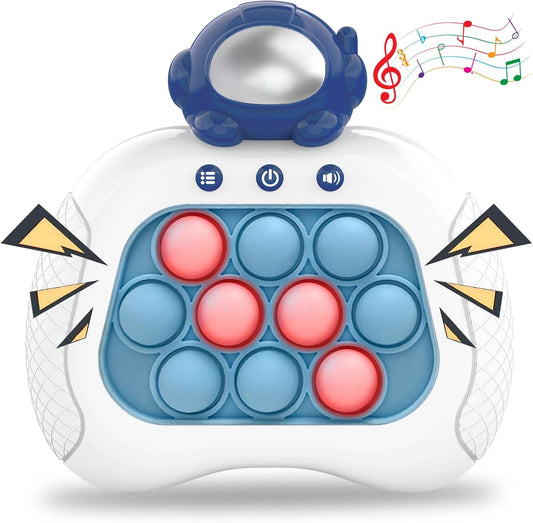 Fast Push Game, Pop Bubble Fidget Toy Quick Push Light Up Popping Game Toys for Ages 4-12, Birthday Gifts for Boys & Girls & Teens