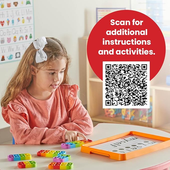 hand2mind Elkonin Box Sensory Bubble Poppers, Phonemic Awareness, Phonics Manipulatives, Science of Reading Classroom Materials, Speech Therapy Toys, Push Pop Fidget Toys for Kids, Fine Motor Tools