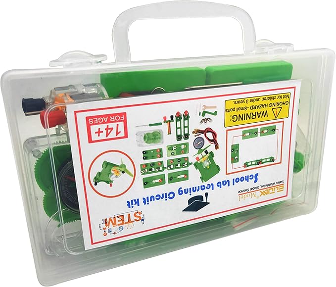 EUDAX Physics Science Lab Learning Circuit kit,Electricity Experiment Set,Building Circuits for Teacher Junior Senior High School Students (Upgrade kit)