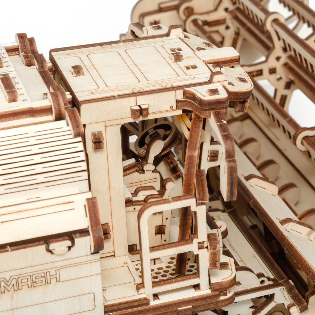 EWA Eco Wood Art Mechanical Model Grain Harvesting Combine GH800-864 pcs – Intricate Wooden Craft Kit - Sustainable DIY Assembly Kit for Adults and Teens