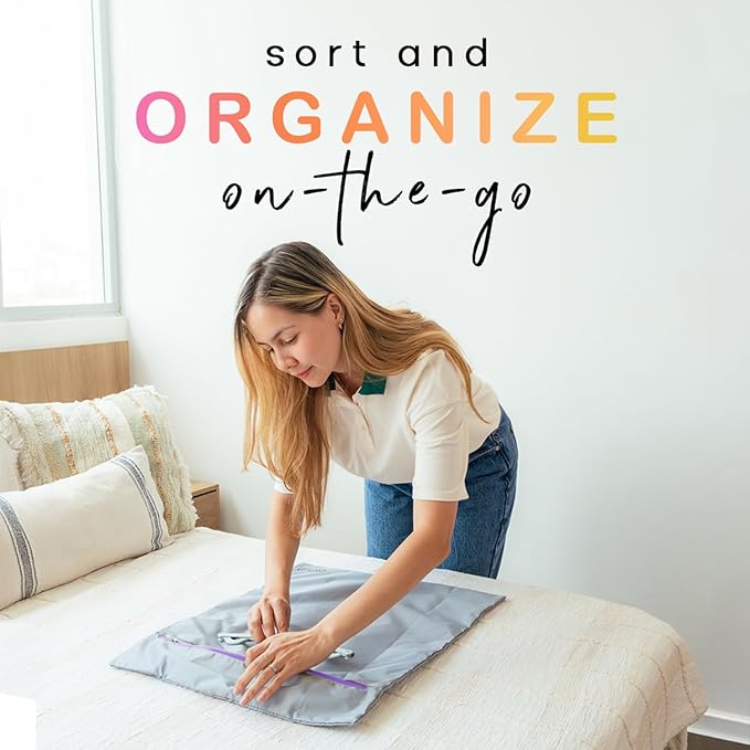 MUMI Travel Laundry Bag – Moisture & Smell-Proof Wash Bag with Folding Hanger & Outer Pouch | Large Washable Bags for Suitcase, Gym & Packing | Clothes Organizer for Trips & Storage - Aqua