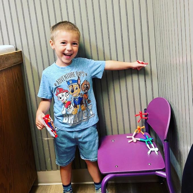 MAGMEN Enhanced Grip Magnetic Fidget Figures for Kids 3-8 & Toddlers | 40-Piece Mixed Colors Multipurpose Magnets Set for Travel, Road Trip, Office & Stocking Stuffer Gifts.