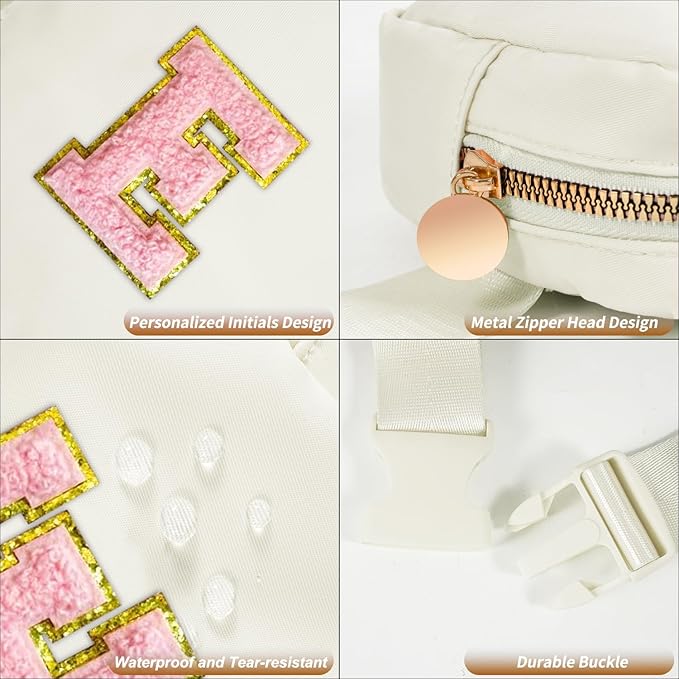 Party Favors for Kids 4-8, Mini Fanny Pack Cute Crossbody Bags for Girls - Cream