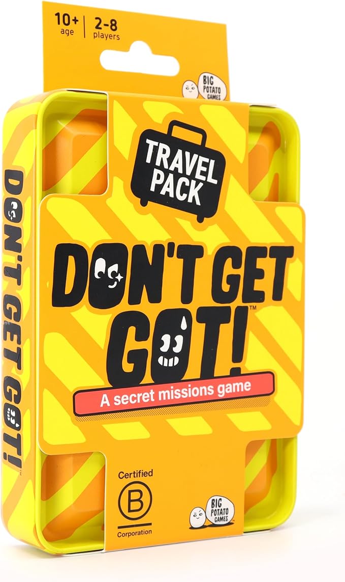 Big Potato Don't Get Got - Travel Edition: Hilarious Social Deduction Game for 2-8 Players. Perfect Board Game for Travel, Outdoor Garden Parties and Family Gatherings.