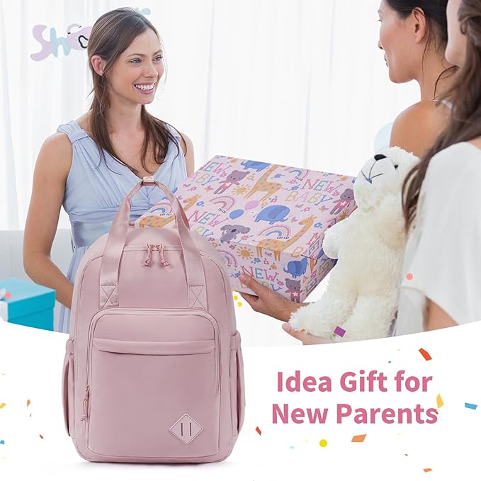 CEI-CEI Diaper Bag Backpack Large Baby Diaper Bag Water-resistant Travel Diaper Backpack for Boys Girls Newborn with Insulated Pockets, Changing Pad, Stroller Straps