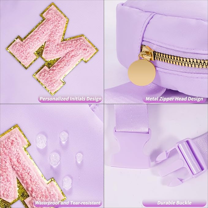 Birthday Gifts for 2 3 4 5 6 7 8 9 10 11 Year Old Girls - Mini Fanny Pack Cute Crossbody Bag Belt Bag Trendy Stuff,Graduation Gifts for Girls Teens Kids Daughter Sister Her - Lavender,M