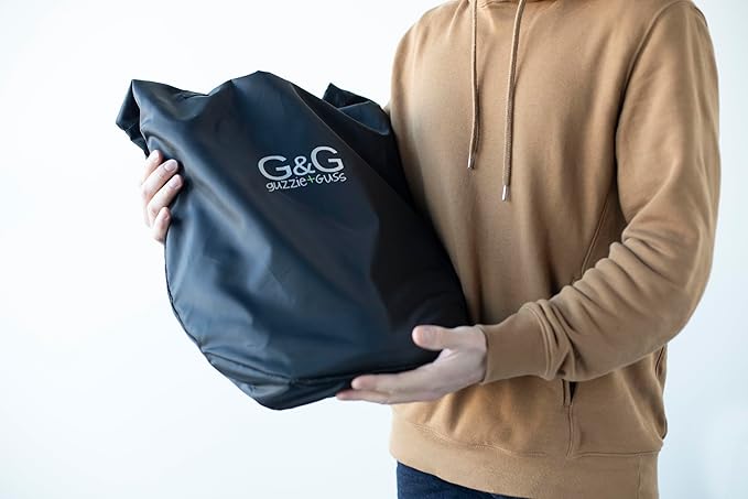 guzzie+Guss Perch Clip-On Table Chair – Easy Setup for Travel (Restaurants, Picnics), at Home (Kitchen Islands, Dining Tables) - Secure & Portable Seating, Machine Washable Fabric - Forest Green