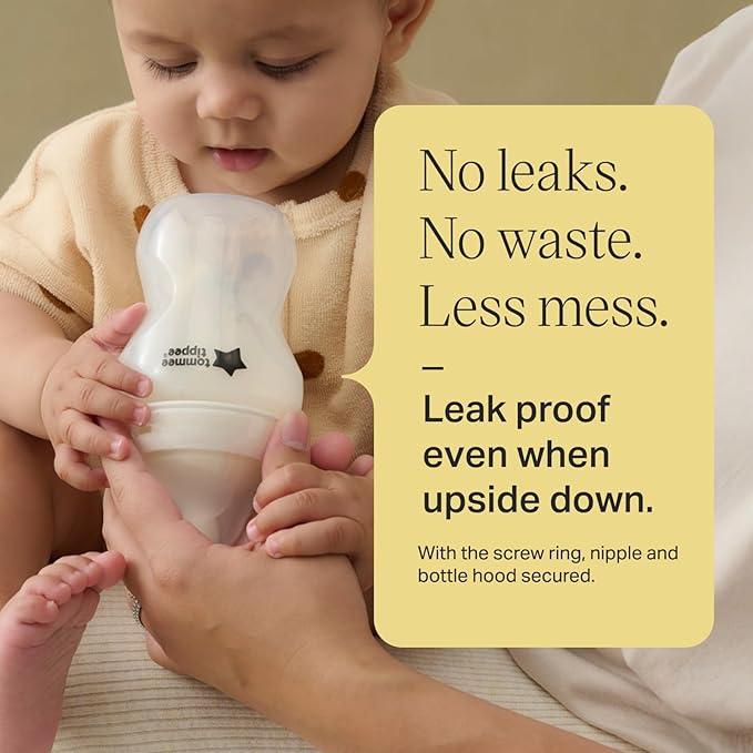 Tommee Tippee Natural Start Anti-Colic Baby Bottles - 9oz, Newborn 0+, Slow Flow, Pink (Pack of 12)