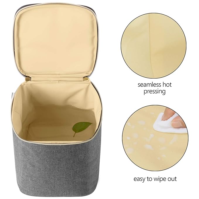 Teamoy Breastmilk Cooler Bag with Ice Pack, Baby Bottles Bag for up to 4 Large 9 Ounce Bottles and Ice Pack, Perfect for Working Mom Mother, Gray