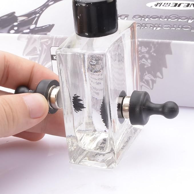 Dancing Ferrofluid Magnetic Ferrofluid Display in a Bottle Ferro Fluid Cool Stuff for Science Lovers Physics Magnetic Desk Toys Adults