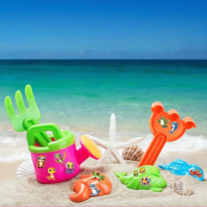 JCFIRE Larger Temporary Tattoos For Kids, 102 Styles Mixed Cute Animals Stickers Birthday Party Favors for Kids 3-5 4-8, Goodie Bag Stuffers Party Supplies Decoration Gifts Activities Games Christmas