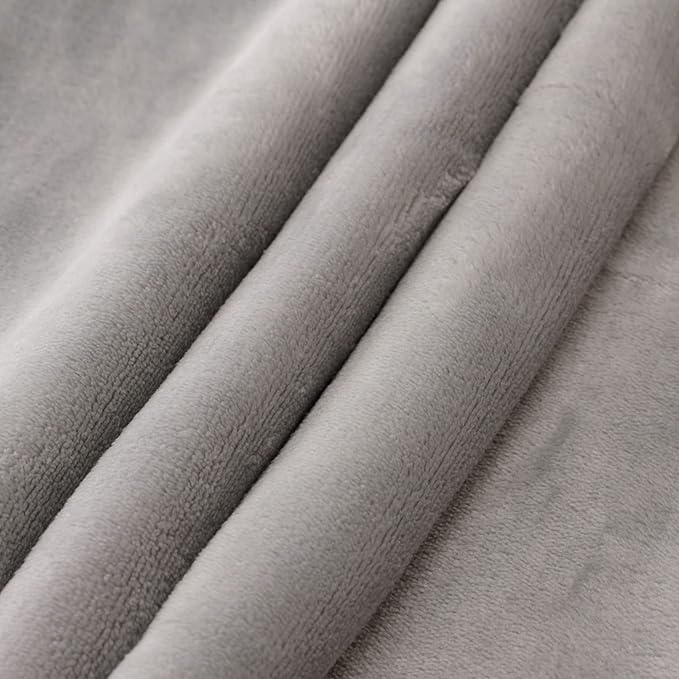 NANPIPER Baby Sherpa Blanket,Warm Toddler Throw Blanket,Soft Newborn Fleece Blanket for Winter (Light Grey,30x40 inches)