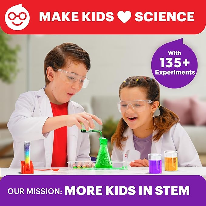 Doctor Jupiter Ultimate Science Kit, Chemistry Set for Kids Ages 8-10-12-14 | Birthday Gift Ideas for Boys & Girls 8,9,10+ Years Old| STEM Toy with 135+ Experiments| Learning & Educational Projects