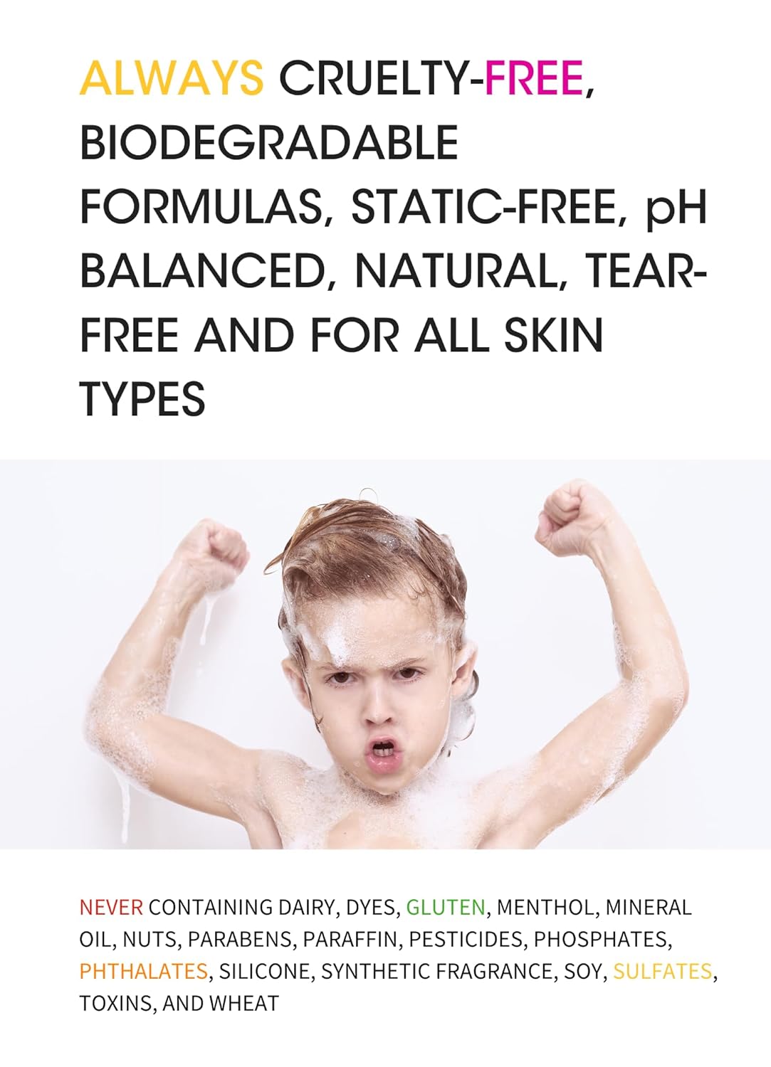 Clean Kids Naturally Tropical Shampoo- EWG Verified, All-Natural, Coconut-free, Gluten-free, Vegan, and Cruelty-free, Paraben-Free (2 Bottles, Orange Burst)