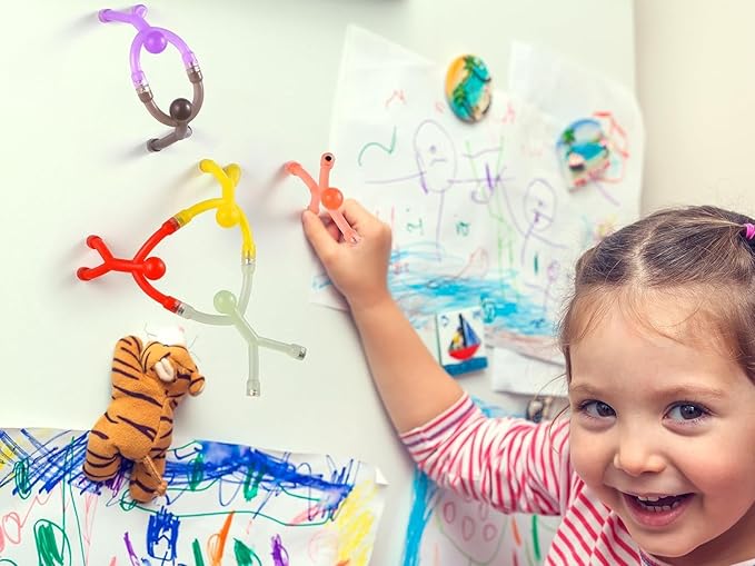 5 Pcs Magnetic Toy, Colorful Magnets for Kids, Flexible Magnet Toys for Decoration and Fun, Kids Travel Toys