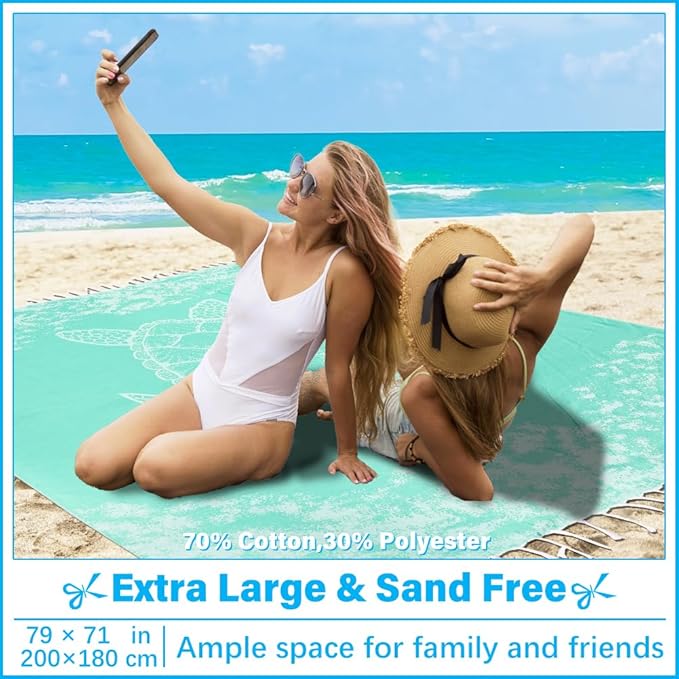 Oversized Turkish Beach Towel Blanket XXL Cotton Sandproof Towels Boho Woven Extra Large Big Sand Free Giant Throw Thick Blankets Huge Quilt XL Picnic Camping Necessities Cloud For Adult Gifts